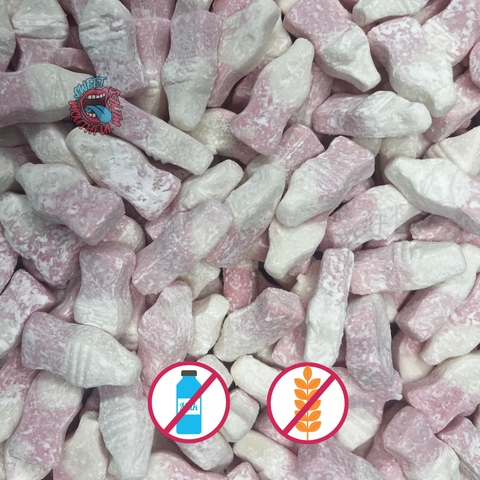 Powdered Strawberry Milkshake Bottles