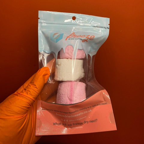 Pink and White Marshmallows  x3 - Freeze Dried Sweets