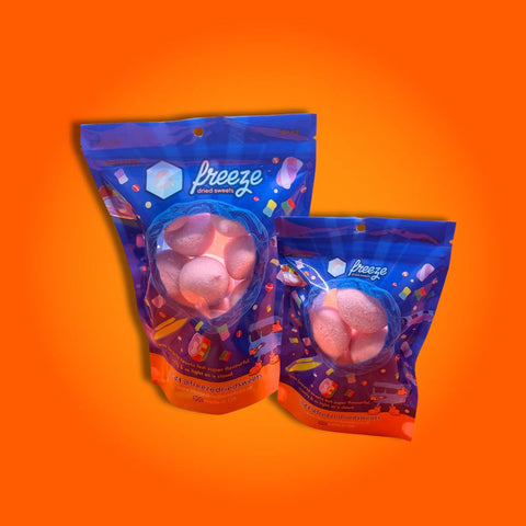Pink Paint Balls 4 Pieces - Freeze Dried Sweets