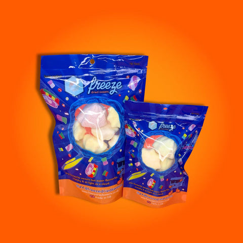 Fizzy Marshmallows 4 Pieces - Freeze Dried Sweets