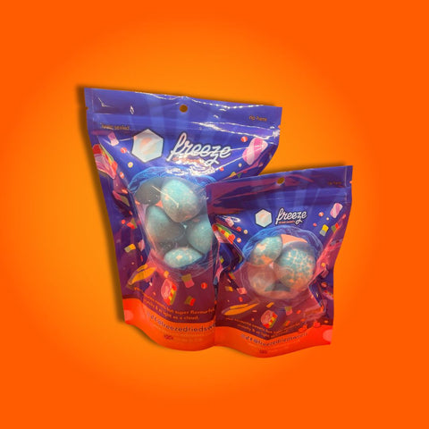 Blue Paint Balls x4  - Freeze Dried Sweets