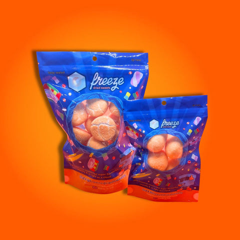 Orange Paint Balls 4 Pieces - Freeze Dried Sweets