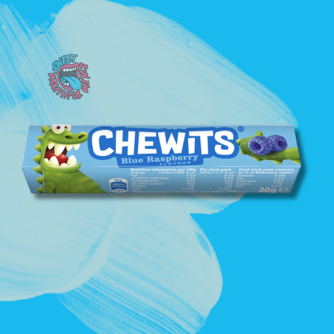Chewit Blue Raspberry Chews– Sweet Mouthful Mixes