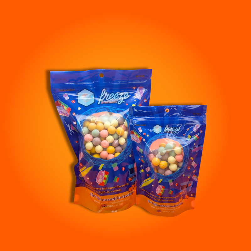 Fruit Balls Chewies (Shell-less) 50g - Freeze Dried Sweets - Vegan, Ve ...
