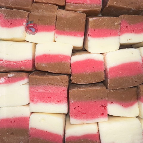 Neapolitan Ice Cream Nougat Fudge