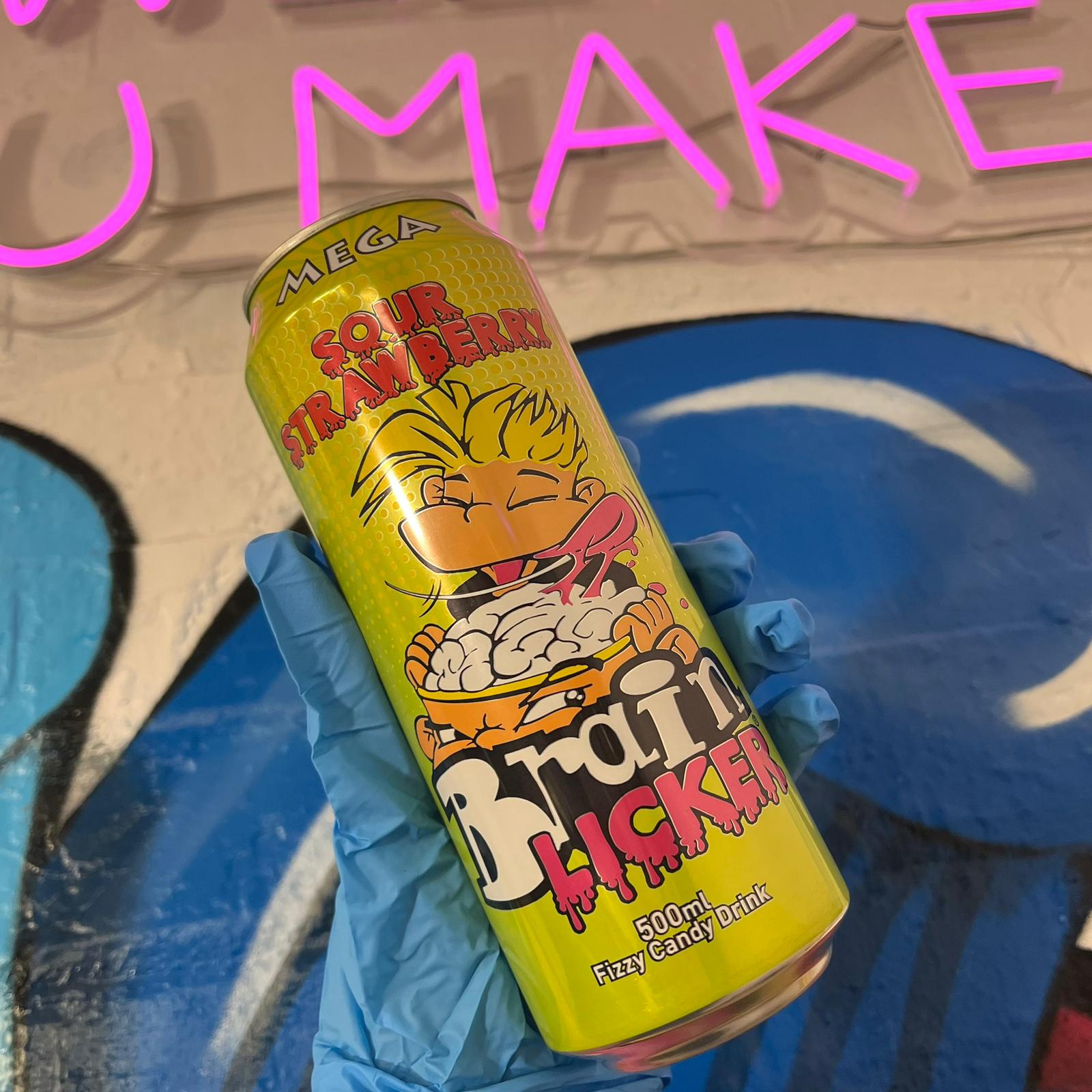 Mega Brain Licker Sour Fizzy Candy Drink 500ml Sweet Mouthful Mixes