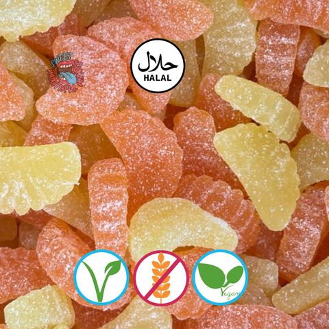 Fizzy Orange and Lemon Slices (Vegan)
