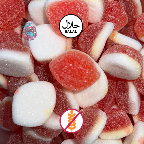 Fizzy Jelly Filled Peaches
