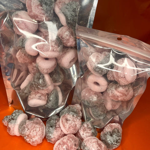 Fizzy Blackcurrant Hoops - Freeze Dried Sweets | Gluten-Free