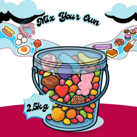2.5kg Mix Your Own Pick n Mix Bucket