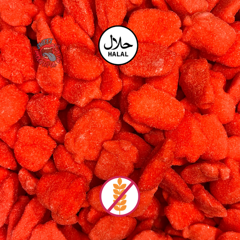 Sugared Strawberry Foams
