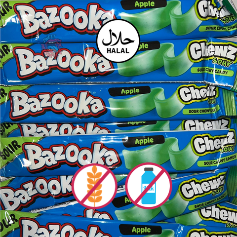 Bazooka Sour Apple Chew Bar