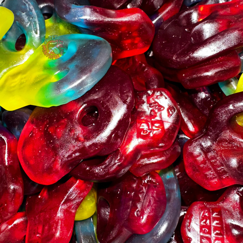 Just Sour Gummy Skulls