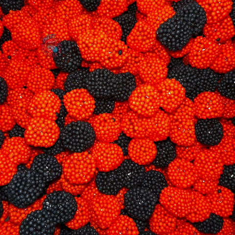 Black and Orange Dots