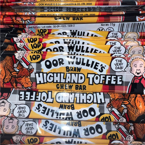 Oor Willies Highland Toffee Chew Bars BB: June 2023