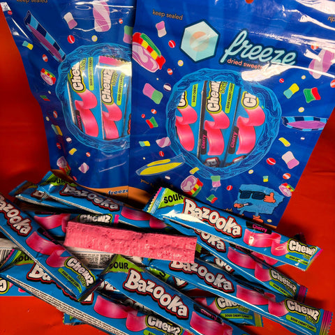Ka-boom Cherry Sour Chew Bars 3x - Freeze Dried Sweets