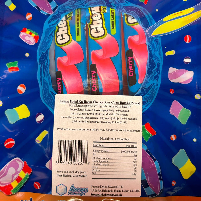 Boom Box Sweets Ka-boom Cherry Sour Chew Bars 3x - Freeze Dried Sweets– Sweet Mouthful ...