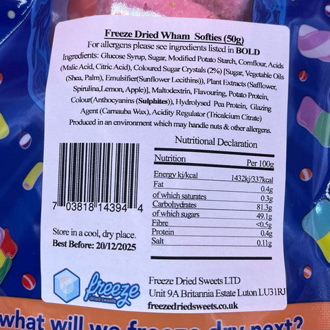 Wham Softies 50g - Freeze Dried Sweets