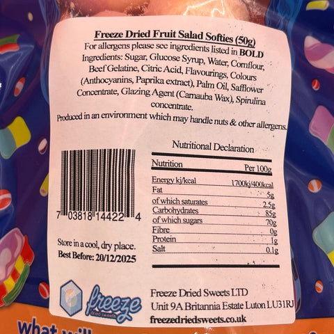 Fruit Salad Softies 50g - Freeze Dried Sweets