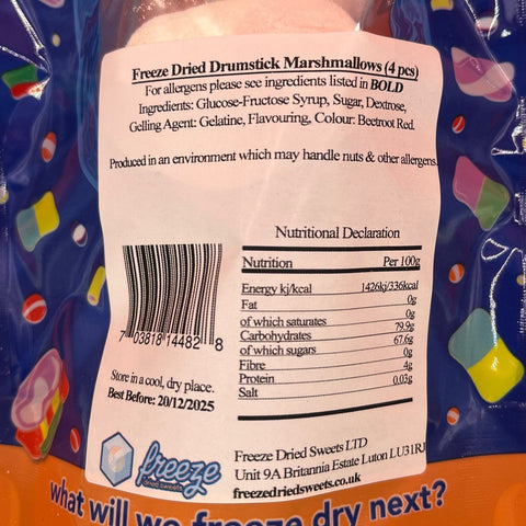 Drumstick Marshmallows x4 - Freeze Dried Sweets
