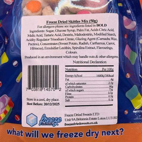 Skittles Mix 50g - Freeze Dried Sweets