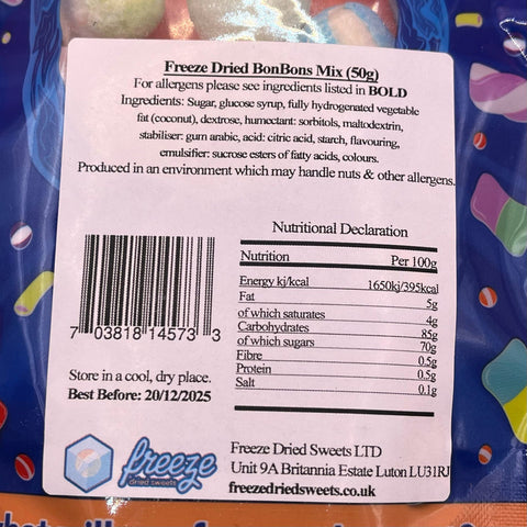 Bon Bons Mix 50g - Freeze Dried Sweets
