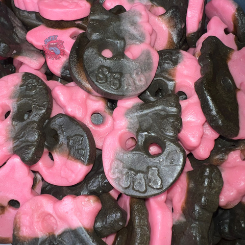 BUBs Raspberry Licorice Skulls