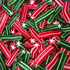Just Green & Red Candy Poles (Strawberry, Cream and Watermelon)