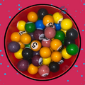 Just Candy Pool Ball Bubblegum