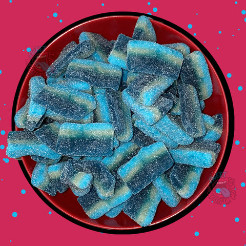 Just Fizzy Blue Raspberry Slices