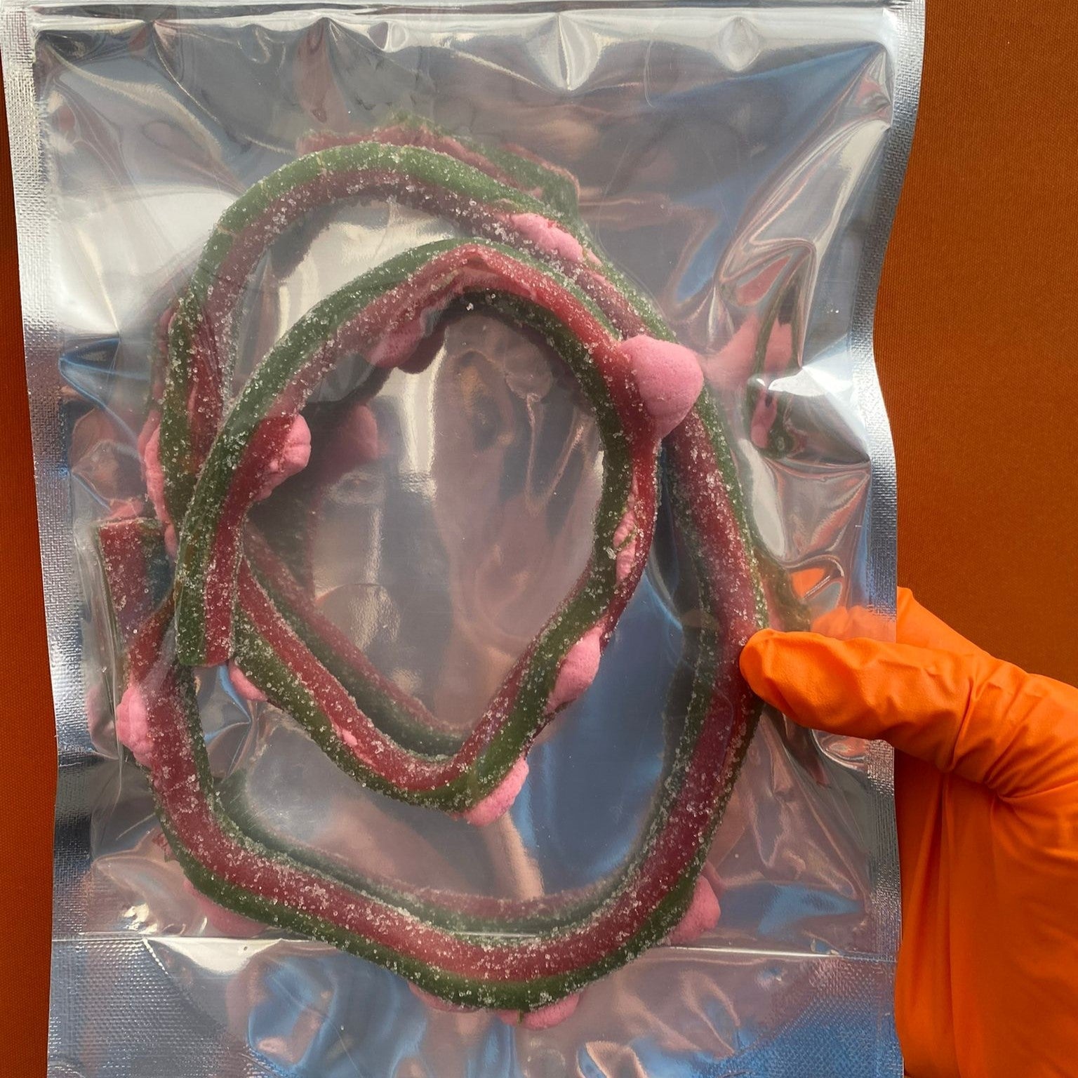 Giant Watermelon Rope 1 Piece - Freeze Dried Sweets– Sweet Mouthful Mixes