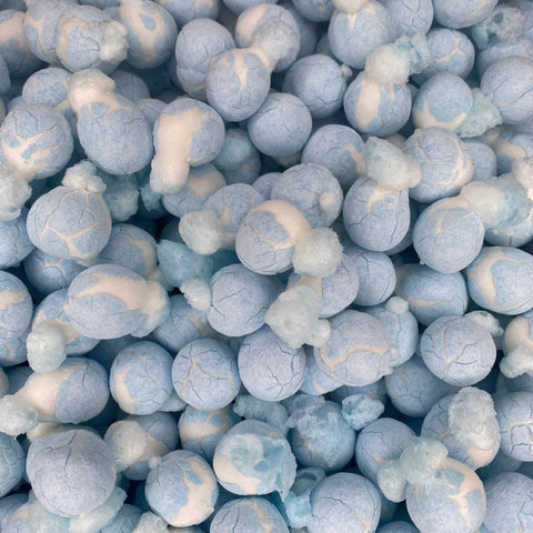 Chewits Blue Raspberry Juicy Bites (Jelly filled Bon Bons) 50g - Freeze Dried Sweets - Vegetarian, Halal, Vegan, Gluten & Dairy Free
