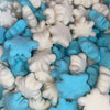 Fizzy White and Blue Snowflakes 5 Pieces - Freeze Dried Sweets